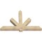 Ekena Millwork Kennewick Rough Sawn Timber Gable Bracket, Douglas Fir, 72"W x 48"H x 6"D x 6"F, 16/12 Pitch GBW072X48X0606KEN00RDF - alternate 2